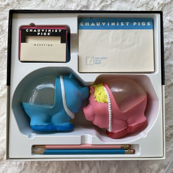 Chauvinist Pigs Board Game by Tiger Vintage‎ 1991 Edition Complete Pre Owned - Picture 6 of 9